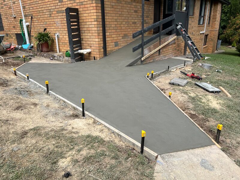 Concrete Pathway and ramp - Dridan Contracting