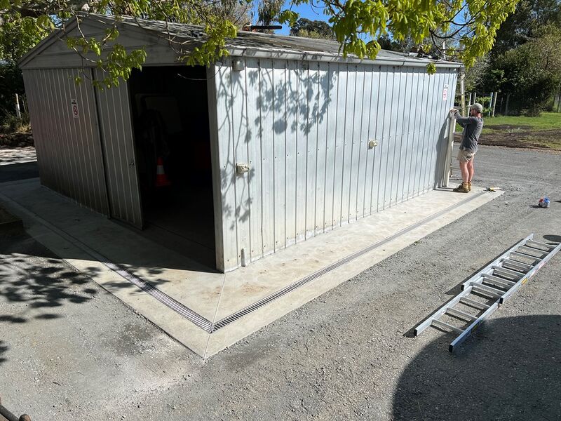 Concrete Slab with Drainage - Dridan Contracting
