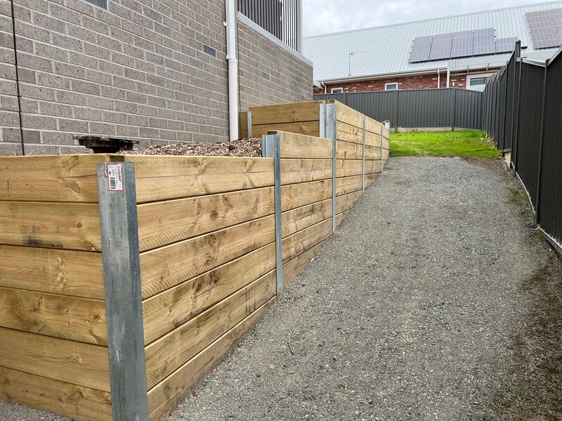 Timber Retaining Walls - Dridan Contracting