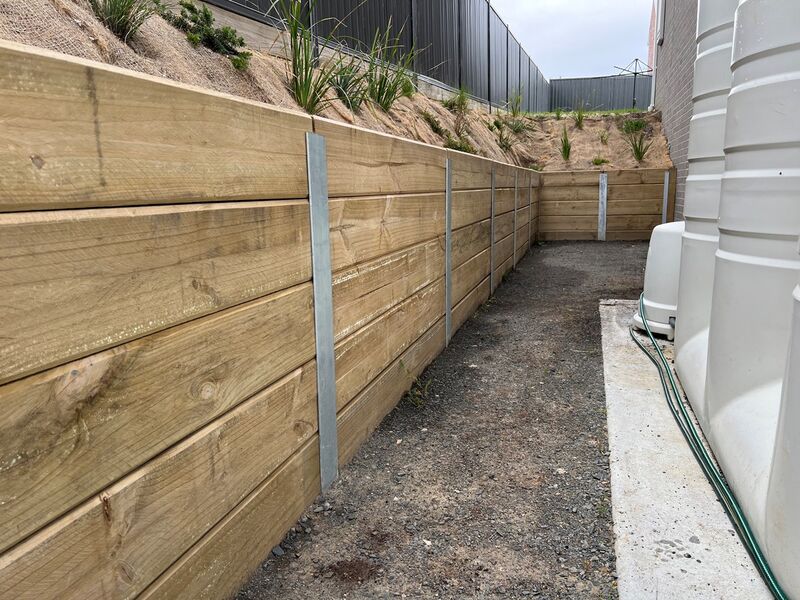 Timber Retaining Walls - Dridan Contracting