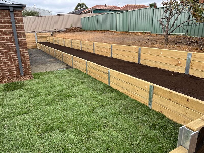 Timber Retaining Walls - Dridan Contracting